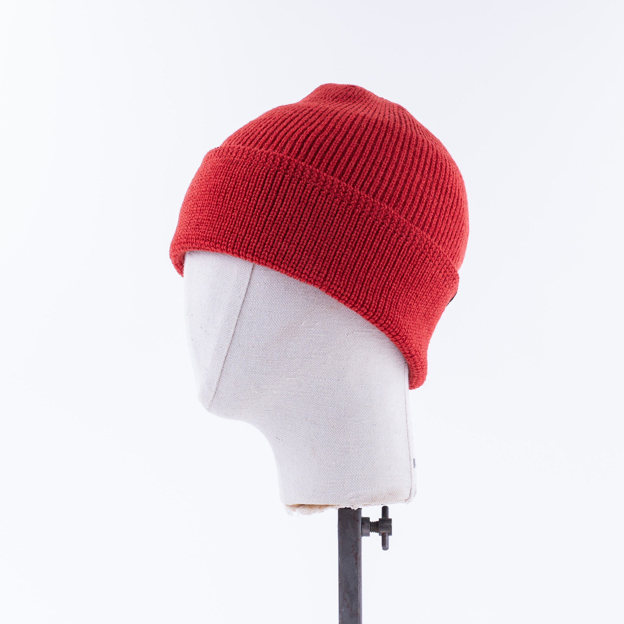DE-WKC001-FRD - Dehen 1920 Wool Knit Watch Cap - Forster Red