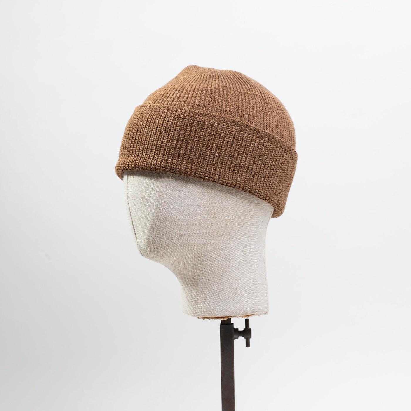 DE-WKC001-TAN - Dehen 1920 Wool Knit Watch Cap - Dark Tan