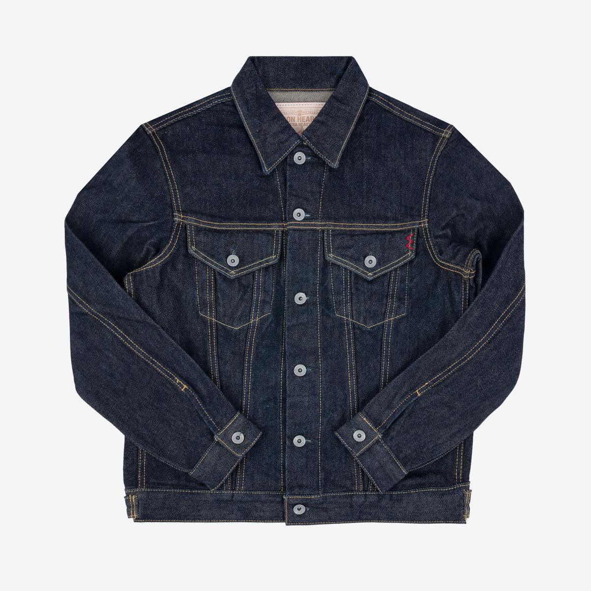 Image showing the IH-526J - 21oz Selvedge Denim Type III - Indigo which is a Jackets described by the following info Iron Heart, Jackets, Released, Tops and sold on the IRON HEART GERMANY online store