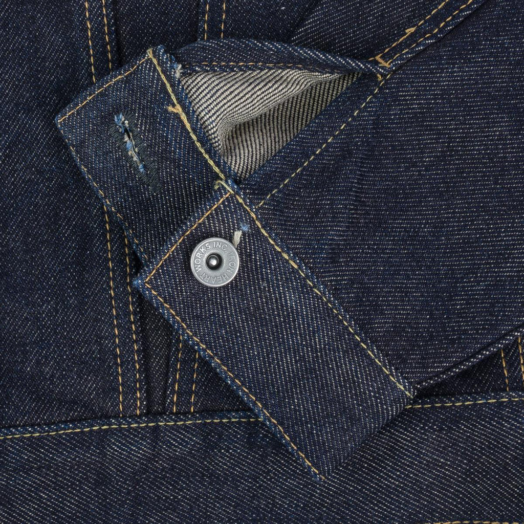 Image showing the IH-526J - 21oz Selvedge Denim Type III - Indigo which is a Jackets described by the following info Iron Heart, Jackets, Released, Tops and sold on the IRON HEART GERMANY online store