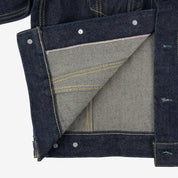 Image showing the IH-526J - 21oz Selvedge Denim Type III - Indigo which is a Jackets described by the following info Iron Heart, Jackets, Released, Tops and sold on the IRON HEART GERMANY online store