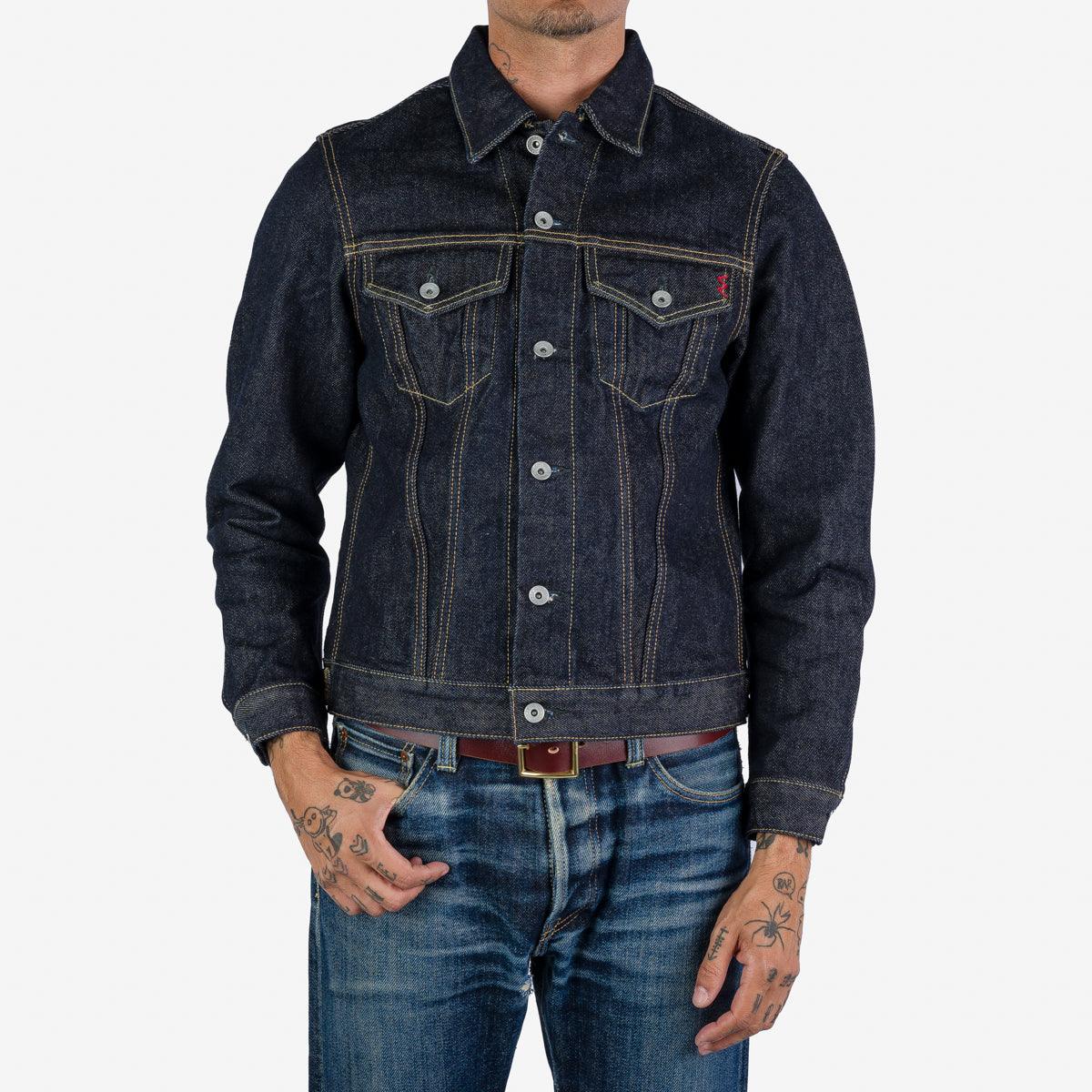 Image showing the IH-526J - 21oz Selvedge Denim Type III - Indigo which is a Jackets described by the following info Iron Heart, Jackets, Released, Tops and sold on the IRON HEART GERMANY online store