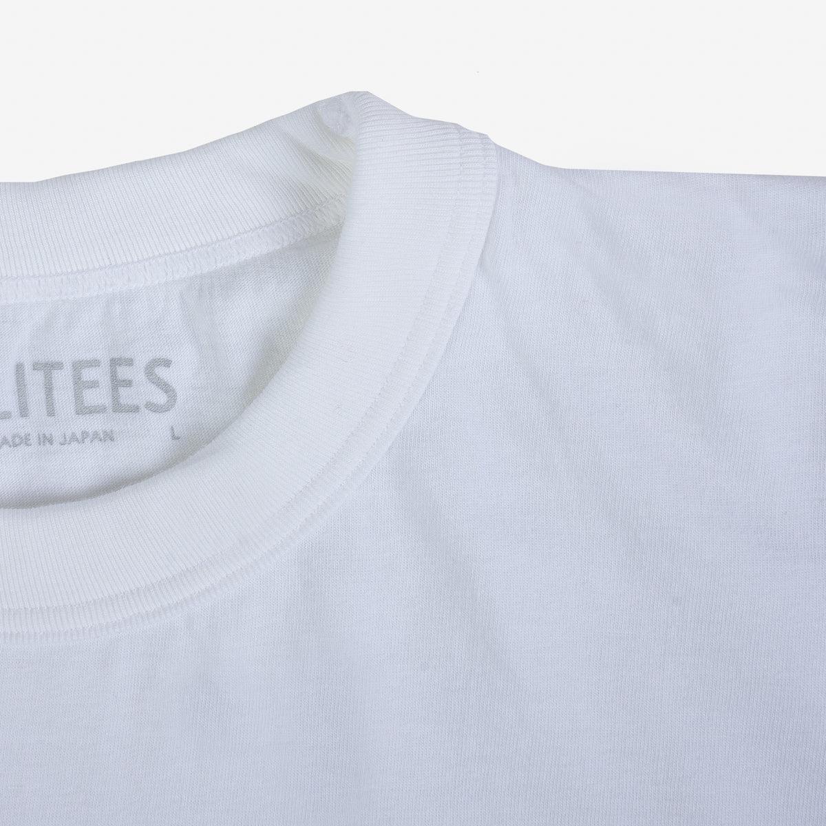 Image showing the UTIL-WHT - UTILITEES - 5.5oz Loopwheel Crew Neck T-Shirt - WHITE which is a T-Shirts described by the following info Released, T-Shirts, Tops, Utilitees and sold on the IRON HEART GERMANY online store