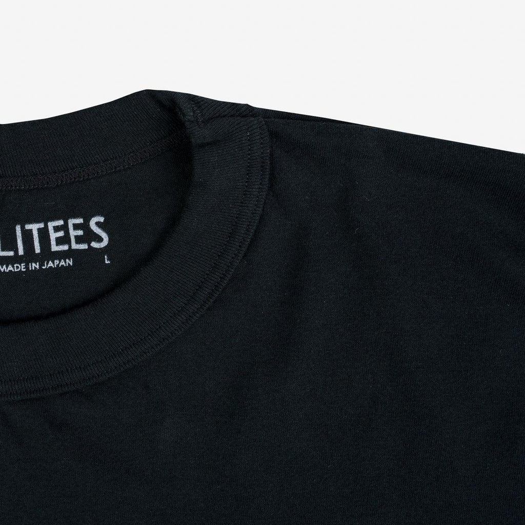 Image showing the UTIL-BLK - UTILITEES - 5.5oz Loopwheel Crew Neck T-Shirt - Black which is a T-Shirts described by the following info Released, T-Shirts, Tops, Utilitees and sold on the IRON HEART GERMANY online store