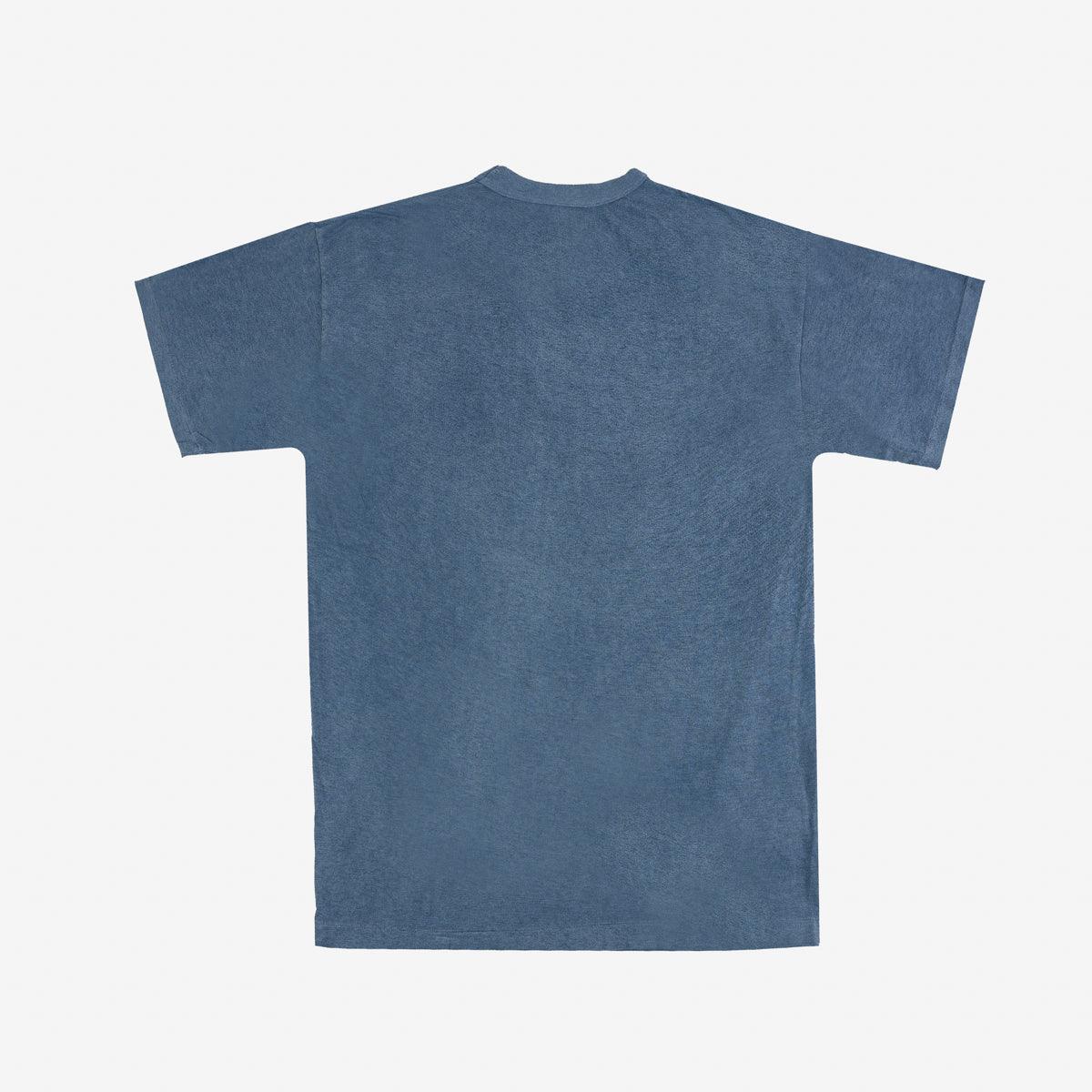 UTILITEES 5.5oz Loopwheel Crew Neck T-Shirt - Natural Indigo