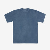 UTILITEES 5.5oz Loopwheel Crew Neck T-Shirt - Natural Indigo