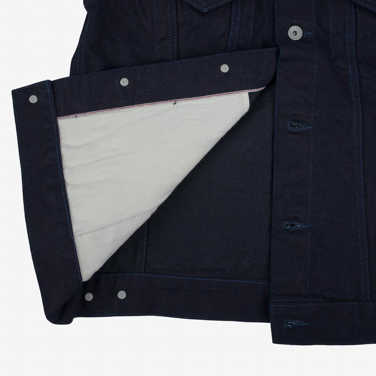 ´14oz Selvedge Denim Modified Type III Jacket - Indigo/Black