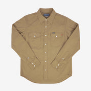 7oz Fatigue Cloth Western Shirt - Khaki