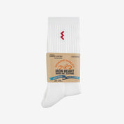 Iron Heart Boot Socks - White