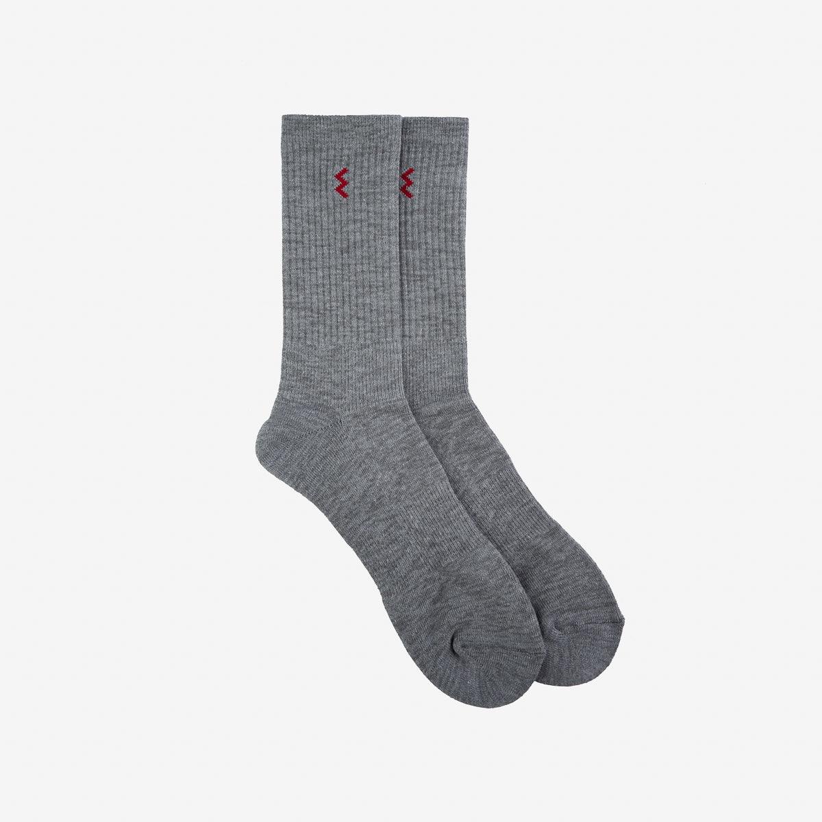 Image showing the IHG-030-GRY - Iron Heart Boot Socks - Grey which is a Socks described by the following info Footwear, Iron Heart, New, Released, Socks and sold on the IRON HEART GERMANY online store