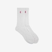 Iron Heart Boot Socks - White