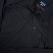 7oz Fatigue Cloth Work Shirt - Black