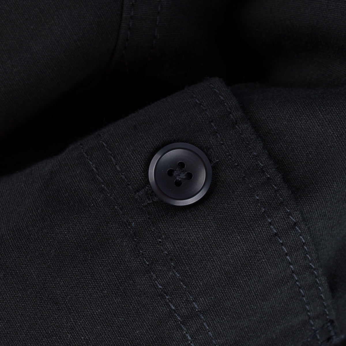 IHSH-395-BLK - 7oz Fatigue Cloth Work Shirt - Black