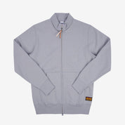 14oz Ultra Heavyweight Loopwheel Cotton Zip Up Sweater - Grey