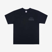 7.5oz Printed Loopwheel Crew Neck T-Shirt - Black