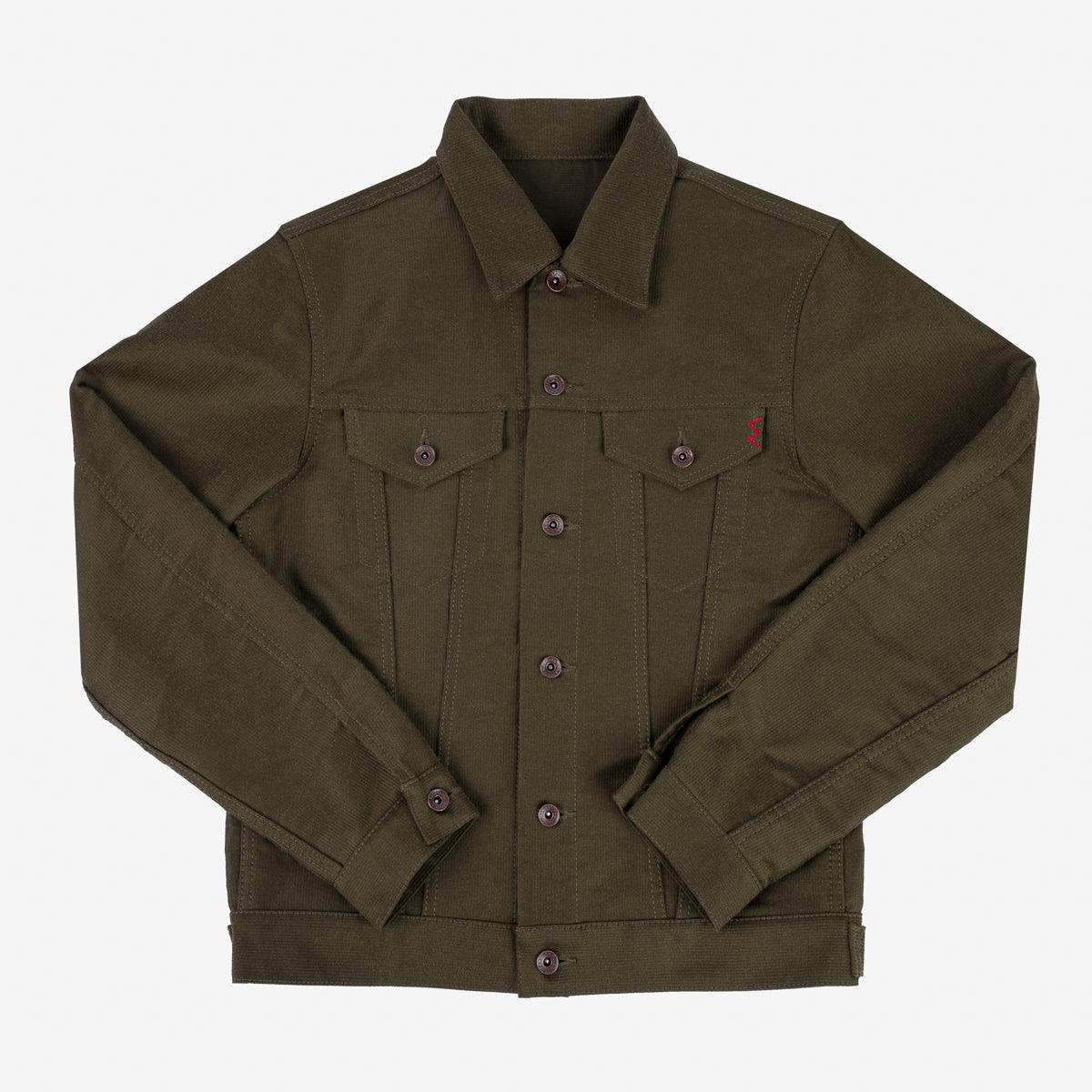 Image showing the IHJ-126-ODG - 12oz Whipcord Type III Jacket - Olive Drab Green which is a Jackets described by the following info Iron Heart, Jackets, Released, Tops and sold on the IRON HEART GERMANY online store