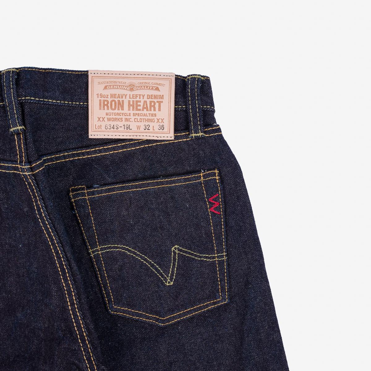 19oz Left Hand Twill Selvedge Denim Straight Cut Jeans - Indigo