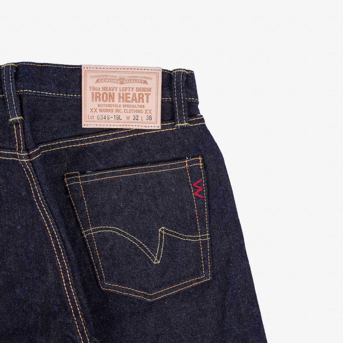 IH-634S-19L - 19oz Left Hand Twill Selvedge Denim Straight Cut