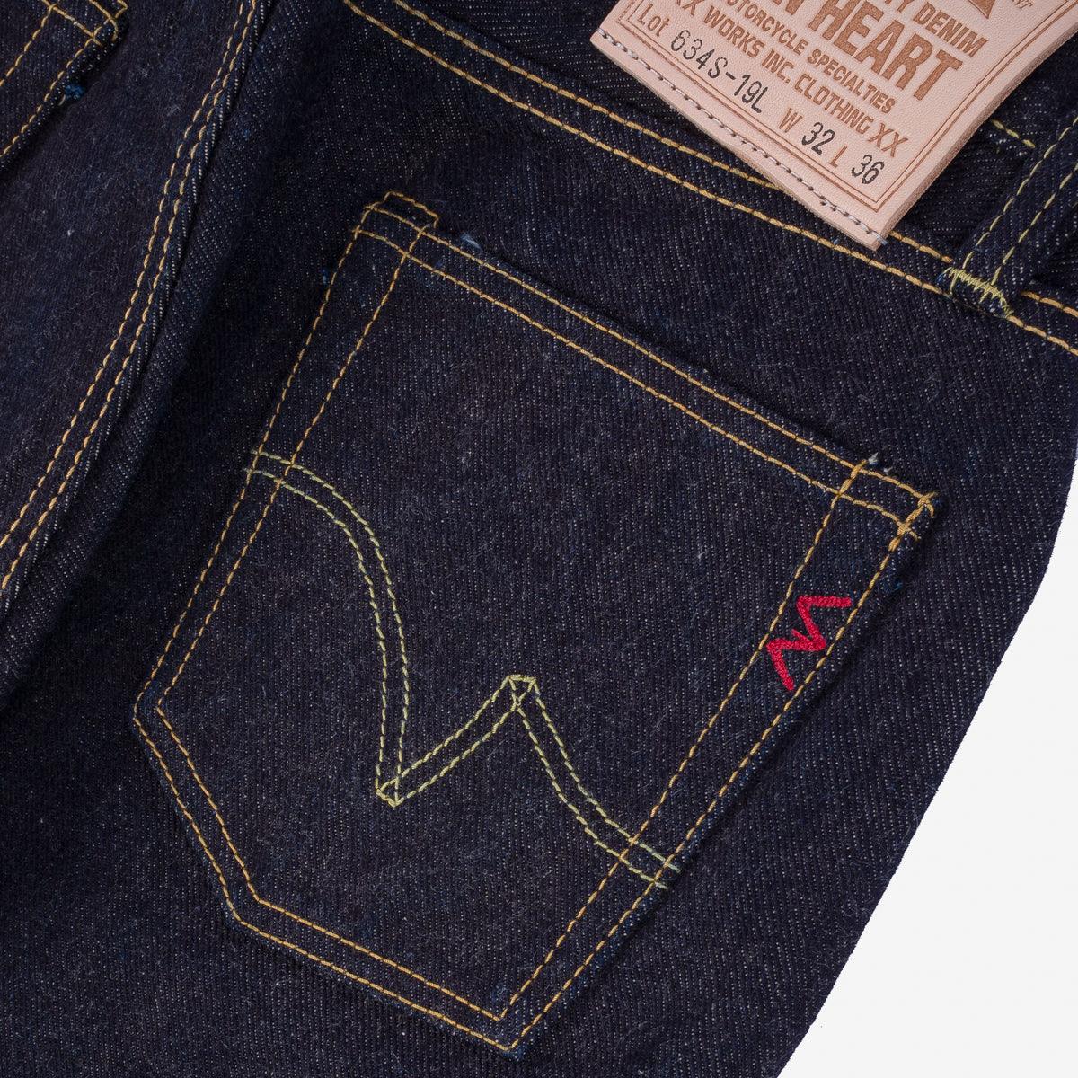 19oz Left Hand Twill Selvedge Denim Straight Cut Jeans - Indigo