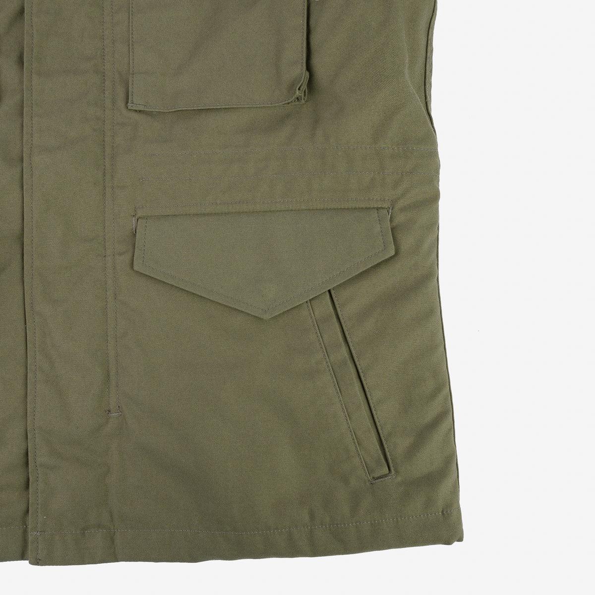Image showing the IHM-41-GRN - Quilt Lining M65 Field Jacket - Olive Drab Green which is a Jackets described by the following info Iron Heart, Jackets, Released, Tops and sold on the IRON HEART GERMANY online store