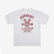 7.5oz Printed Loopwheel Crew Neck T-Shirt - White