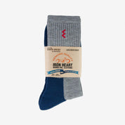 Image showing the IHG-030-GRYNAV - Iron Heart Work Boot Socks - Grey/ Navy which is a Socks described by the following info Accessories, Iron Heart, Released, Socks and sold on the IRON HEART GERMANY online store