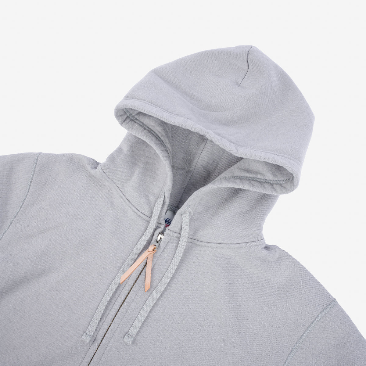 IHSW-10-GRY - 14oz Ultra Heavyweight Loopwheel Cotton Zip Up Hoodie - Grey