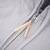 14oz Ultra Heavyweight Loopwheel Cotton Zip Up Hoodie - Grey