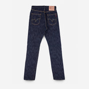 IH-888S-SLB - 16oz Slubby Selvedge Denim Relaxed Tapered Cut Jeans - Indigo