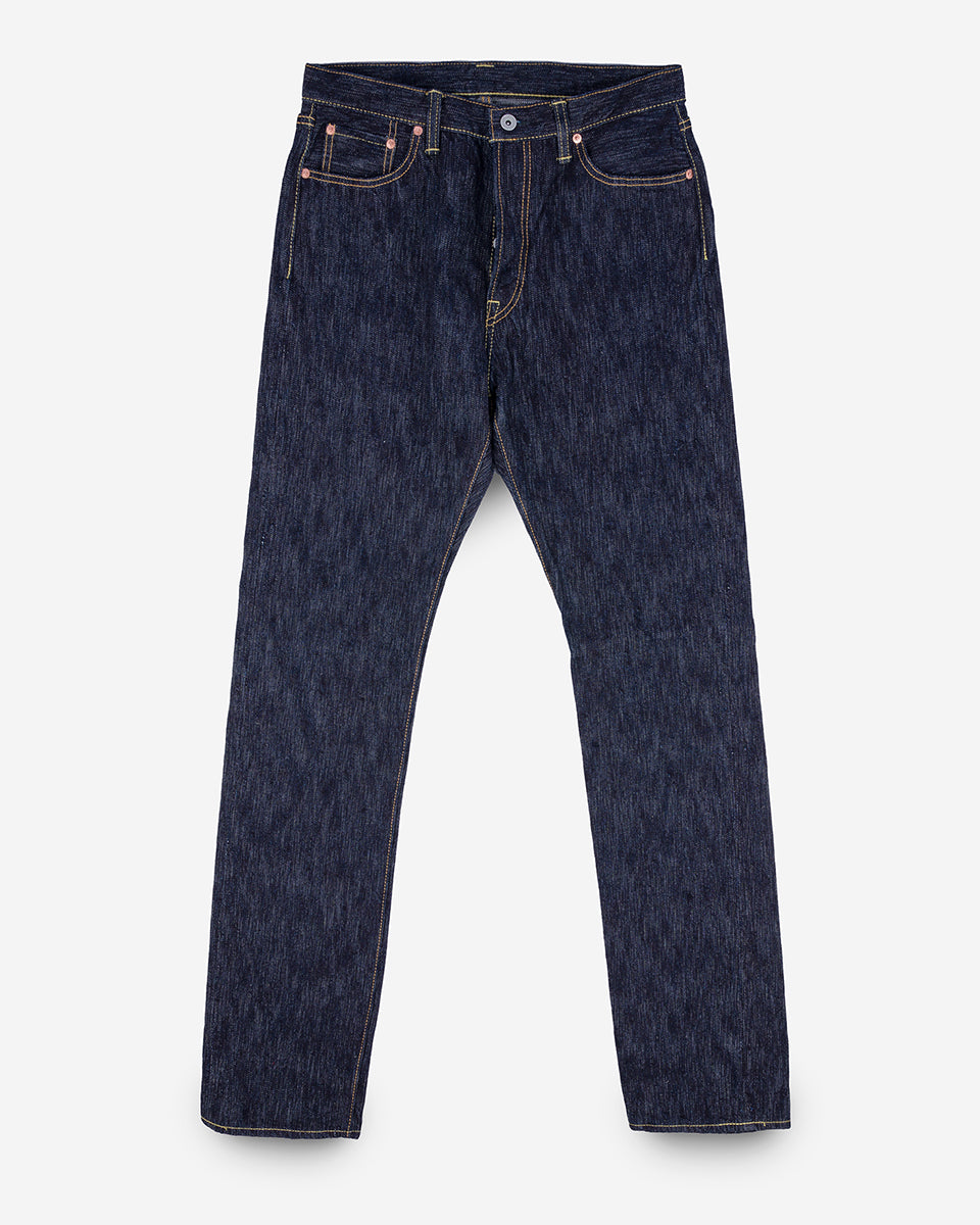IH-888S-SLB - 16oz Slubby Selvedge Denim Relaxed Tapered Cut Jeans - Indigo