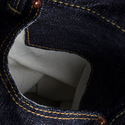 IH-888S-SLB - 16oz Slubby Selvedge Denim Relaxed Tapered Cut Jeans - Indigo