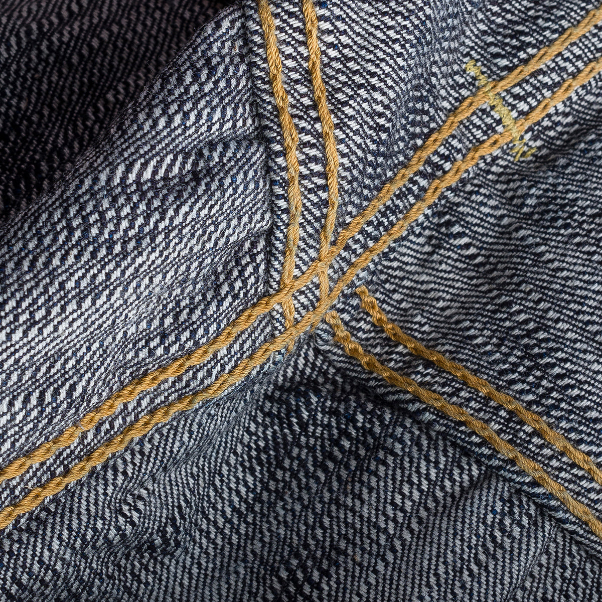 IH-888S-SLB - 16oz Slubby Selvedge Denim Relaxed Tapered Cut Jeans - Indigo
