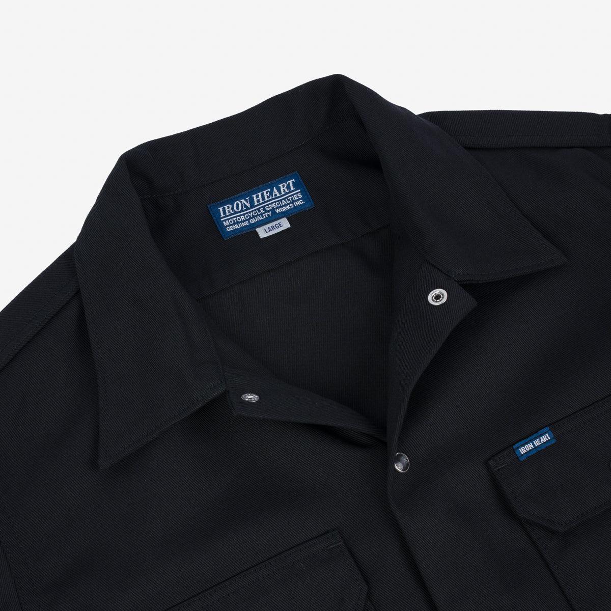IHSH-364-BLK - 11oz T/C Mechanic Shirt - Black – IRON HEART GERMANY