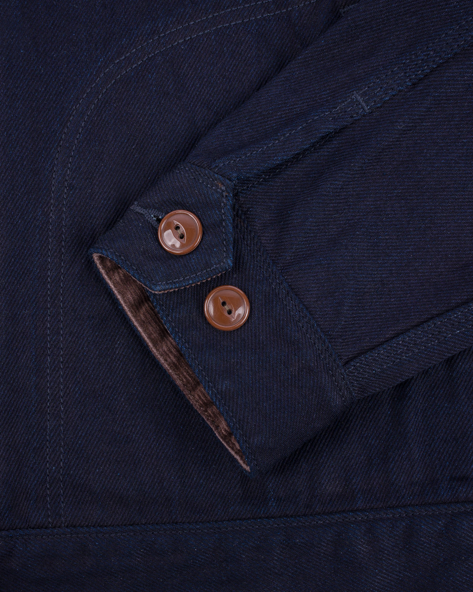 SS25 - 12oz Kersey Work Jacket - Indigo/Black