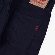 Image showing the IH-777S-14ii - 14oz Selvedge Denim Slim Tapered Cut Jeans - Indigo/Indigo which is a Jeans described by the following info 777, Bottoms, Iron Heart, Jeans, Released and sold on the IRON HEART GERMANY online store