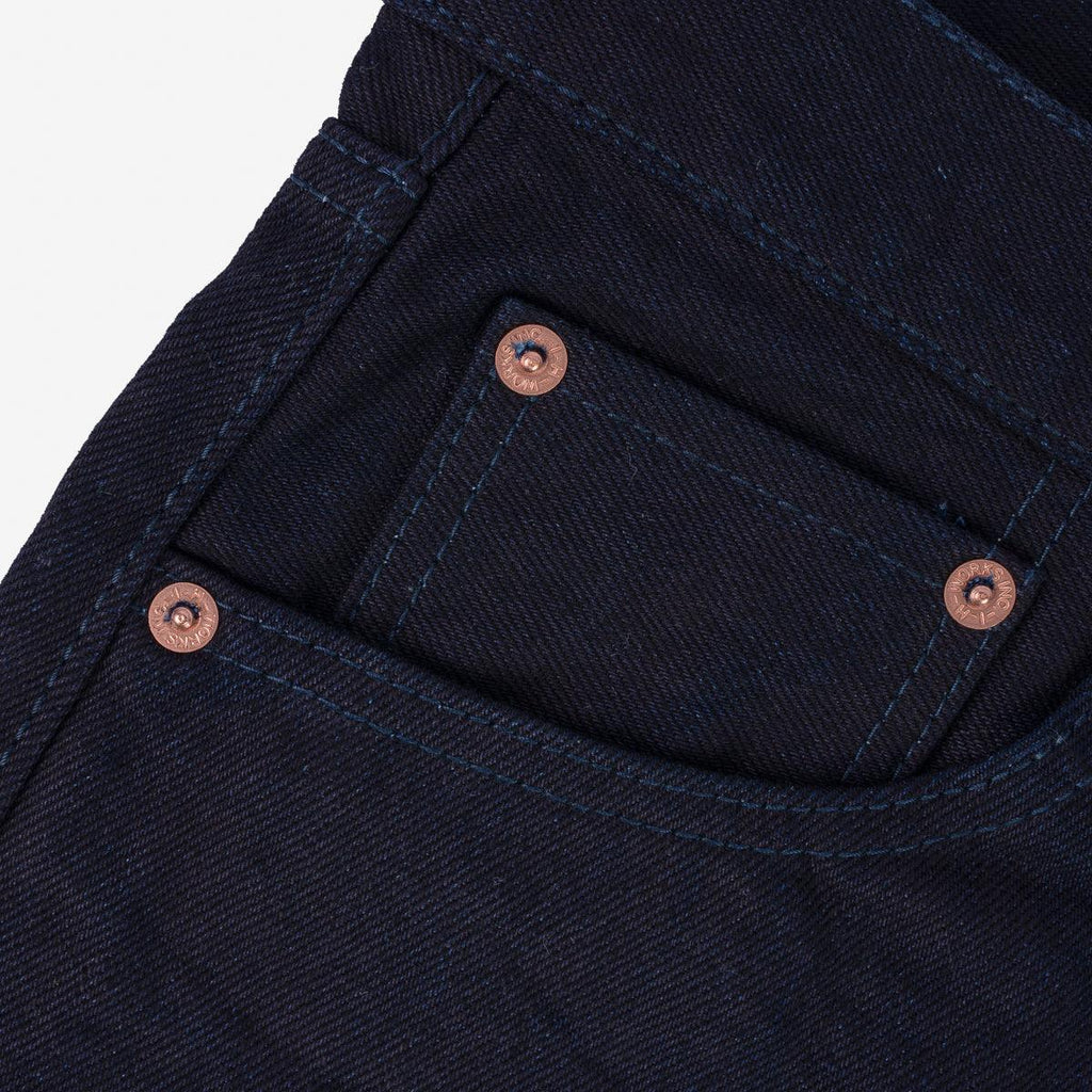 Image showing the IH-777S-14ii - 14oz Selvedge Denim Slim Tapered Cut Jeans - Indigo/Indigo which is a Jeans described by the following info 777, Bottoms, Iron Heart, Jeans, Released and sold on the IRON HEART GERMANY online store