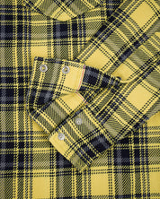 SS25 - 9oz Selvedge Indigo Check Flannel Western Shirt - Yellow