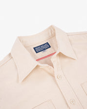 SS25 - 9oz Cotton Linen Work Shirt - Off White