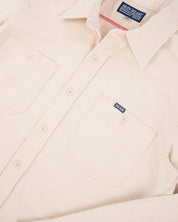 SS25 - 9oz Cotton Linen Work Shirt - Off White