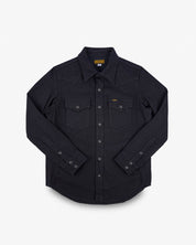 SS25 - 14oz Herringbone CPO Western Shirt - Black