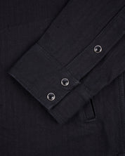 SS25 - 14oz Herringbone CPO Western Shirt - Black