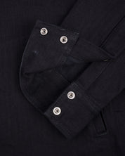 SS25 - 14oz Herringbone CPO Western Shirt - Black