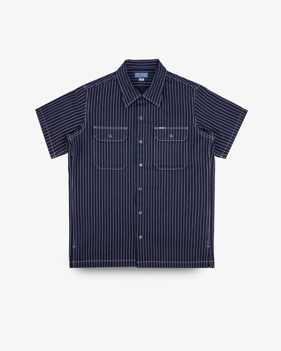 SS25 - 10oz Wabash Short Sleeved Mechanic Shirt - Indigo