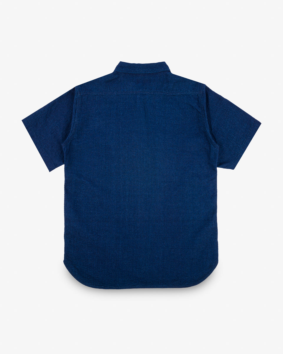 SS25 - 5oz Double Gauze Short Sleeved Work Shirt - Indigo