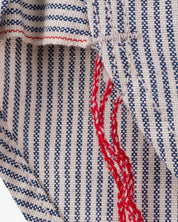 SS25 - 5oz Selvedge Ox Cloth Short Sleeved Work Shirt - Hickory Stripe