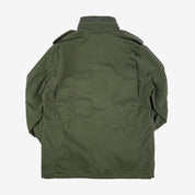 Image showing the IHM-27-OLV - Sateen M65 Field Jacket - Olive which is a Jackets described by the following info Iron Heart, Jackets, Released, Tops and sold on the IRON HEART GERMANY online store