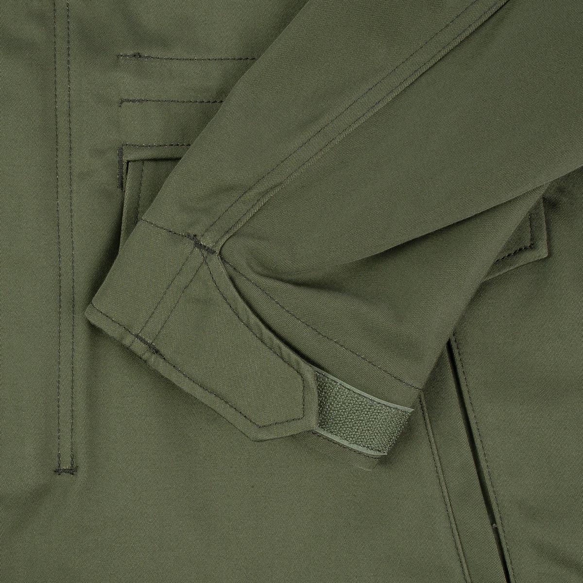 Image showing the IHM-27-OLV - Sateen M65 Field Jacket - Olive which is a Jackets described by the following info Iron Heart, Jackets, Released, Tops and sold on the IRON HEART GERMANY online store