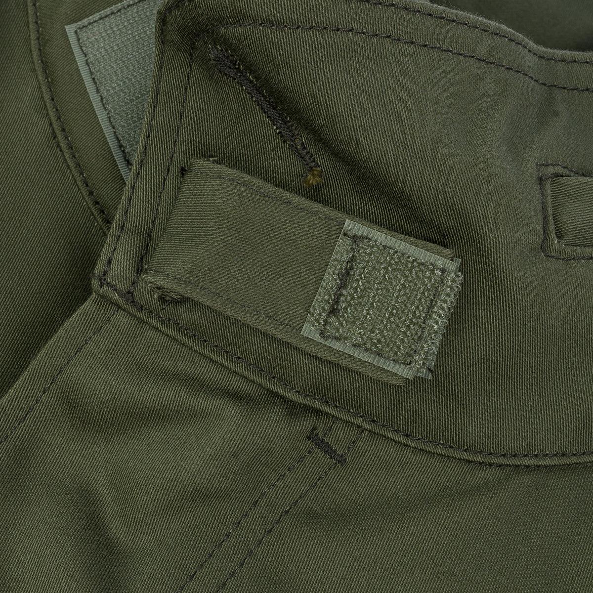 Image showing the IHM-27-OLV - Sateen M65 Field Jacket - Olive which is a Jackets described by the following info Iron Heart, Jackets, Released, Tops and sold on the IRON HEART GERMANY online store