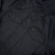 Image showing the IHM-27-BLK - Sateen M65 Field Jacket - Black which is a Jackets described by the following info Iron Heart, Jackets, Released, Tops and sold on the IRON HEART GERMANY online store