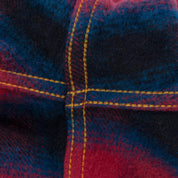 Image showing the IHSH-379-RED - Ultra Heavy Flannel Ombre Check Work Shirt - Red which is a Shirts described by the following info Iron Heart, Released, Shirts, Tops and sold on the IRON HEART GERMANY online store